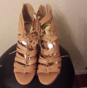 Brand New Tan Wedges